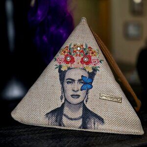 🦋Chula Pyramid‎ Wristlet - Frida Kahlo Bohemian Bag!